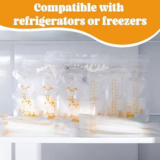 30 Breast Milk Freezer Storage Bags – Leakproof, Safe Milk Storage for Breastfeeding Moms