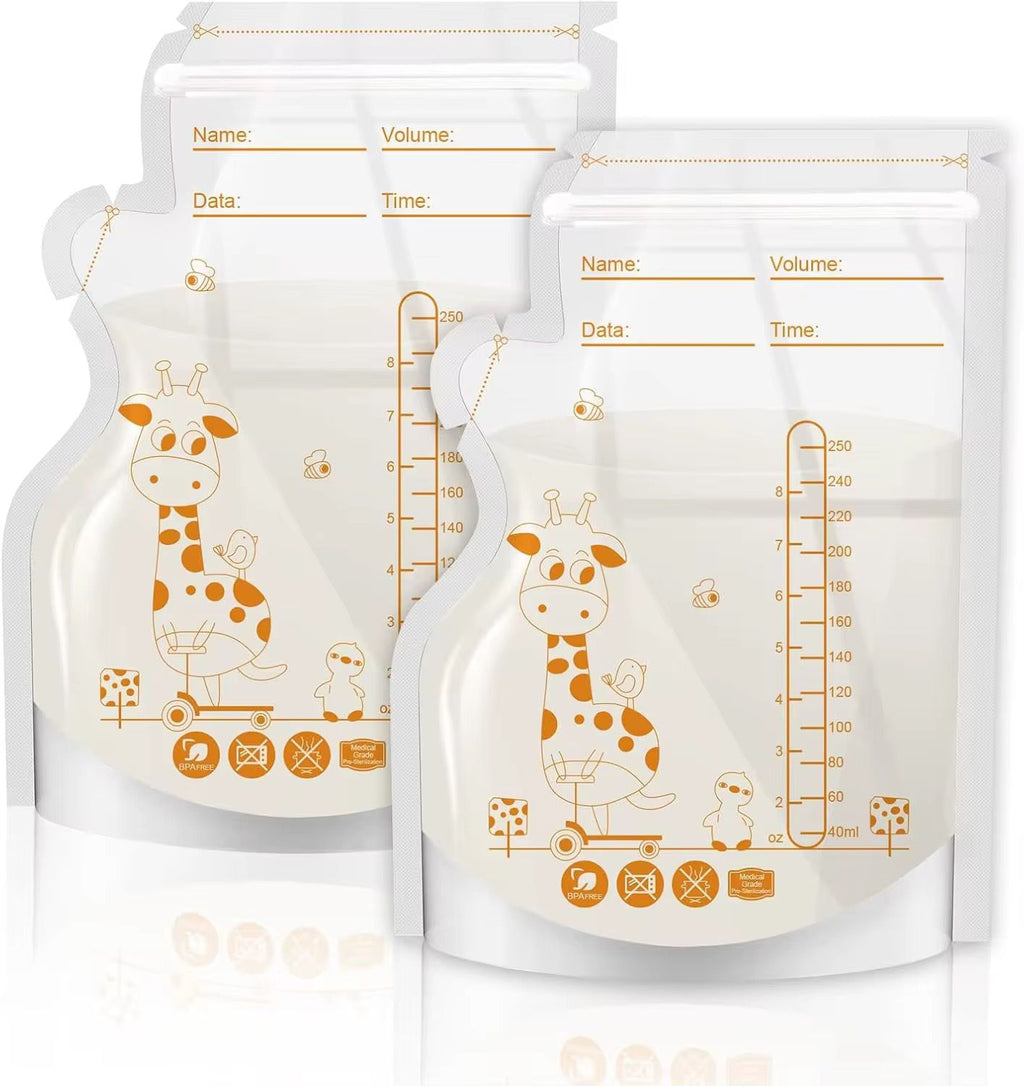 30 Breast Milk Freezer Storage Bags – Leakproof, Safe Milk Storage for Breastfeeding Moms
